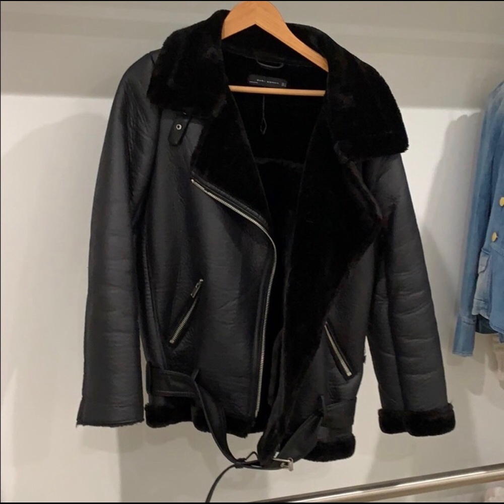 zara black flying over jacket women’s